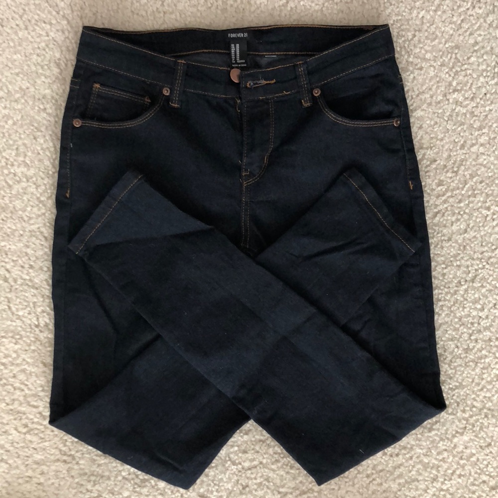 FOREVER 21 Dark Blue Skinny Jean